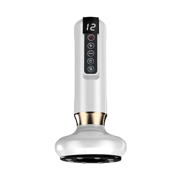 Premium Adjustable Electric Cupping Massager - 12 Levels of Anti-Cellulite Scraping for Body Slimming and Relaxation