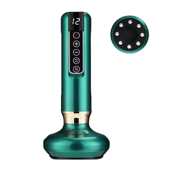 Premium Adjustable Electric Cupping Massager - 12 Levels of Anti-Cellulite Scraping for Body Slimming and Relaxation